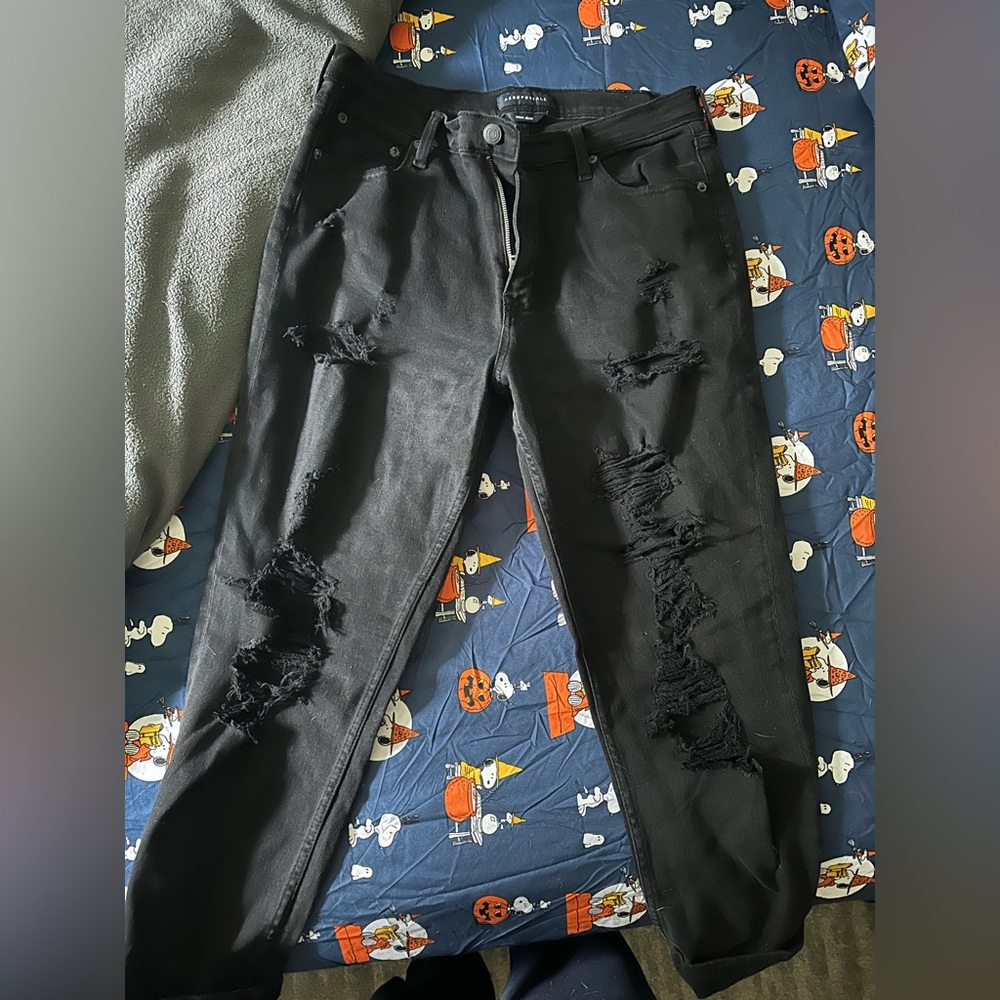 Aeropostale 14 regular mom jeans black